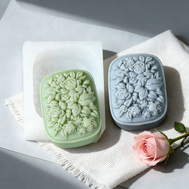 Square Floral Silicone Soap Mo - Soap Making Instructions review and price
