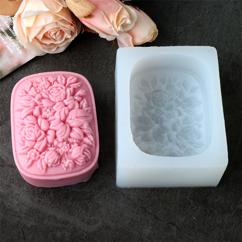 Square Floral Silicone Soap Mo - Soap Making Instructions review and price