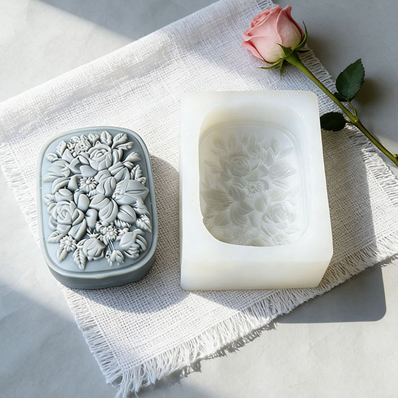 Square Floral Silicone Soap Mo - Soap Making Instructions review and price