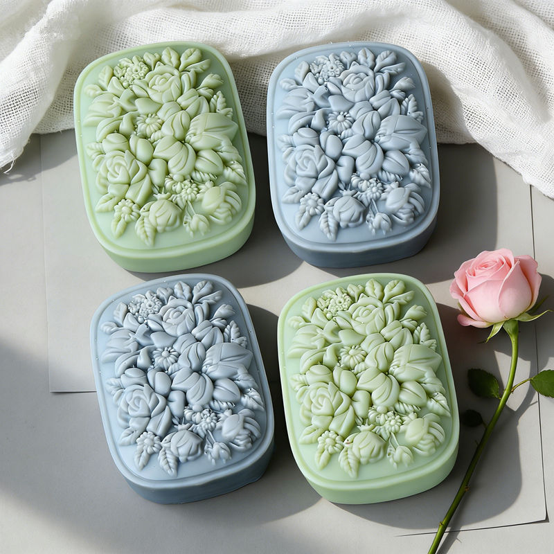 Square Floral Silicone Soap Mo - Soap Making Instructions review and price